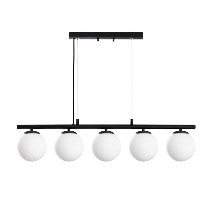 Opviq Dual - 13763 Lámpara de araña negra con altura ajustable
